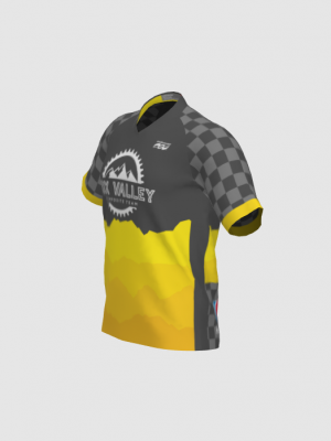 Podiumwear Men's Silver Short Sleeve MTB Jersey - New Fabric 2025!