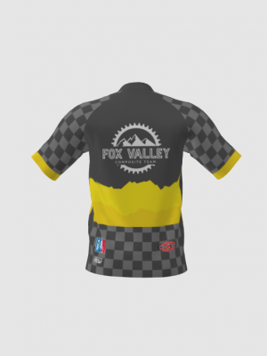 Podiumwear Men's Silver Short Sleeve MTB Jersey - New Fabric 2025!
