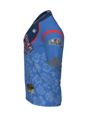 Podiumwear Men's Silver Short Sleeve MTB Jersey - New Fabric 2025!
