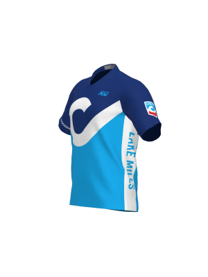 Podiumwear Men's Silver Short Sleeve MTB Jersey - New Fabric 2025!
