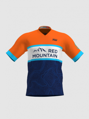 Podiumwear Men's Silver Short Sleeve MTB Jersey - New Fabric 2025!