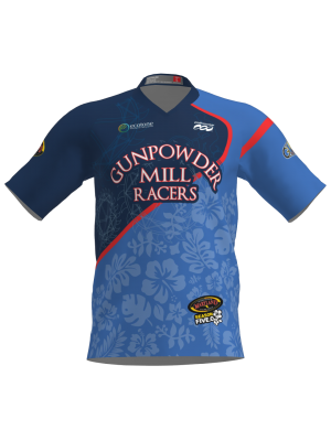 Podiumwear Men's Silver Short Sleeve MTB Jersey - New Fabric 2025!