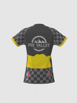 Podiumwear Women's Silver Short Sleeve MTB Jersey - NEW FABRIC 2025!