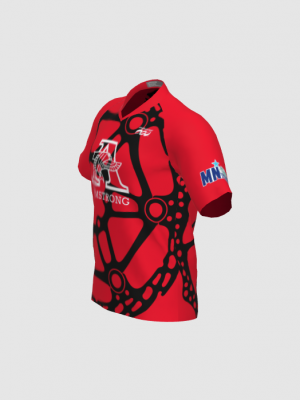Podiumwear Men's Silver Short Sleeve MTB Jersey - New Fabric 2025!