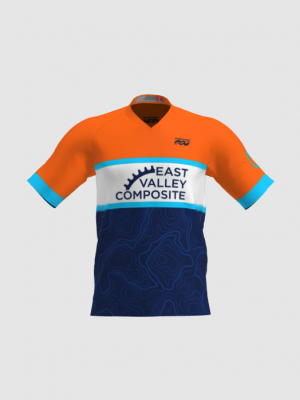 Podiumwear Men's Silver Short Sleeve MTB Jersey - New Fabric 2025!