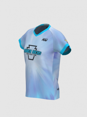 Podiumwear Women's Silver Short Sleeve MTB Jersey - NEW FABRIC 2025!