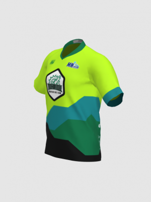 Podiumwear Men's Silver Short Sleeve MTB Jersey - New Fabric 2025!