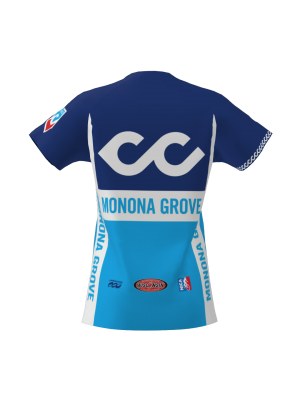 Podiumwear Women's Silver Short Sleeve MTB Jersey - NEW FABRIC 2025!