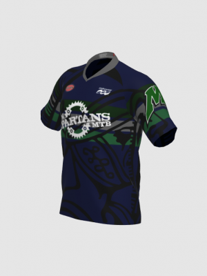 Podiumwear Men's Silver Short Sleeve MTB Jersey - New Fabric 2025!