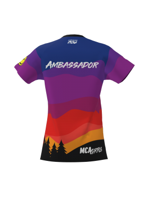Podiumwear Women's Silver Short Sleeve MTB Jersey - NEW FABRIC 2025!
