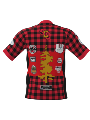 Podiumwear Men's Silver Short Sleeve MTB Jersey - New Fabric 2025!
