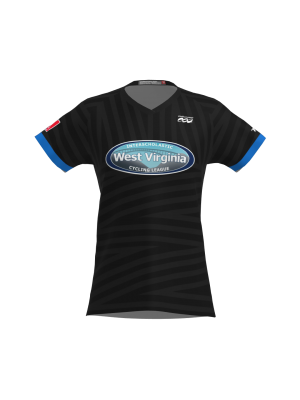 Podiumwear Women's Silver Short Sleeve MTB Jersey - NEW FABRIC 2025!