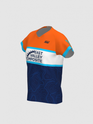 Podiumwear Women's Silver Short Sleeve MTB Jersey - NEW FABRIC 2025!
