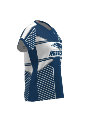 Podiumwear Women's Silver Short Sleeve MTB Jersey - NEW FABRIC 2025!