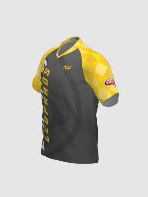 Podiumwear Men's Silver Short Sleeve MTB Jersey - New Fabric 2025!