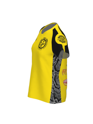 Podiumwear Women's Silver Short Sleeve MTB Jersey - NEW FABRIC 2025!