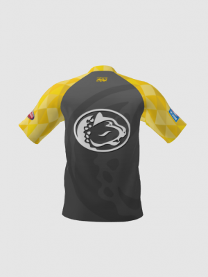 Podiumwear Men's Silver Short Sleeve MTB Jersey - New Fabric 2025!