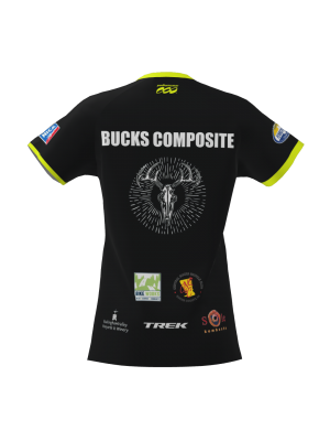 Podiumwear Women's Silver Short Sleeve MTB Jersey - NEW FABRIC 2025!