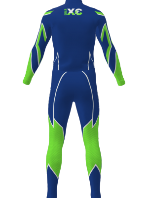 Podiumwear Unisex Silver Two-Piece Race Suit