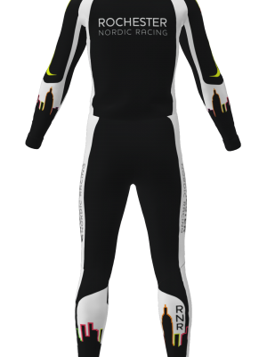 Podiumwear Unisex Silver Two-Piece Race Suit