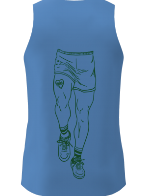 Podiumwear Men's Singlet (Nordic Skiing) Back View