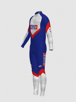 Podiumwear Unisex Gold Two-Piece Race Suit