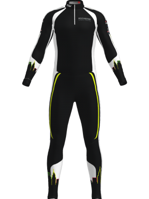 Podiumwear Unisex Silver Two-Piece Race Suit