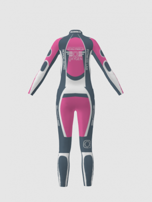 Podiumwear Women's Gold Two-Piece Race Suit