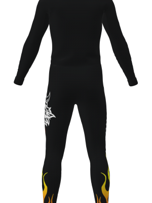 Podiumwear Unisex Silver Two-Piece Race Suit