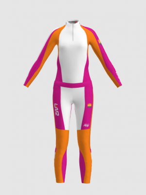 Podiumwear Women's Gold Two-Piece Race Suit