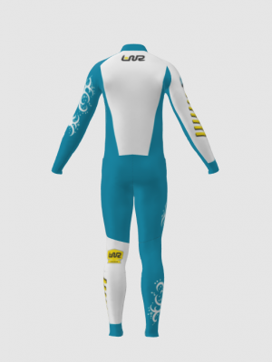 Podiumwear Unisex Gold Two-Piece Race Suit