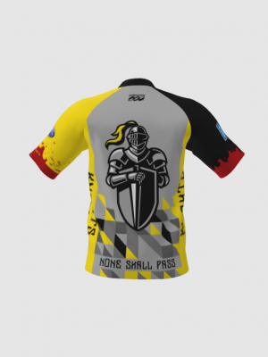 Podiumwear Men's Silver Short Sleeve MTB Jersey - New Fabric 2025!