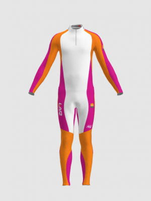 Podiumwear Unisex Gold Two-Piece Race Suit