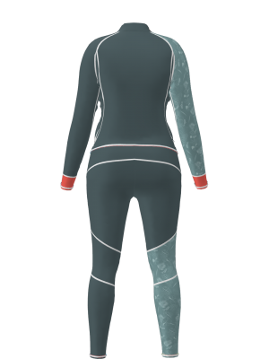 Podiumwear Women's Gold Two-Piece Race Suit