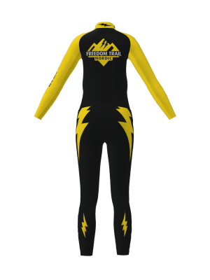 Podiumwear Women's Gold Two-Piece Race Suit