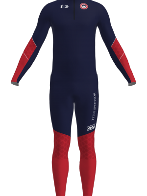 Podiumwear Unisex Gold Two-Piece Race Suit