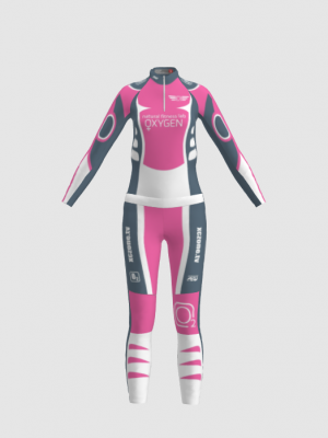 Podiumwear Women's Gold Two-Piece Race Suit