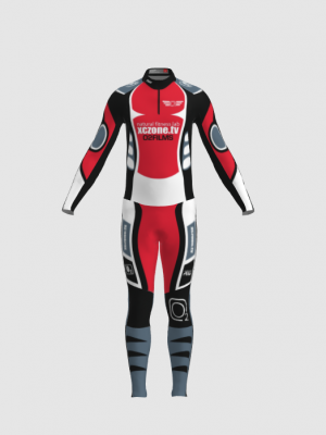 Podiumwear Unisex Gold Two-Piece Race Suit