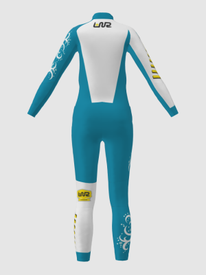 Podiumwear Women's Gold Two-Piece Race Suit