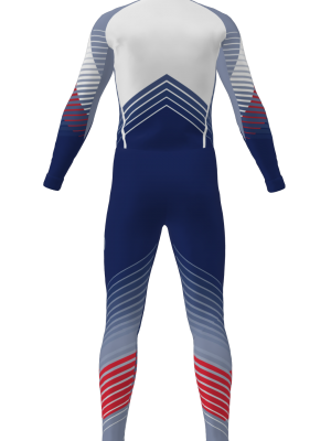 Podiumwear Unisex Silver Two-Piece Race Suit