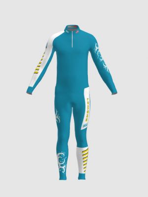 Podiumwear Unisex Gold Two-Piece Race Suit