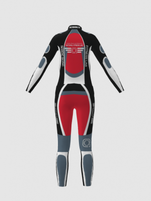 Podiumwear Women's Gold Two-Piece Race Suit