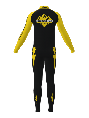 Podiumwear Unisex Gold Two-Piece Race Suit