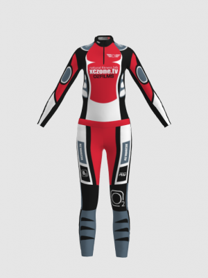 Podiumwear Women's Gold Two-Piece Race Suit