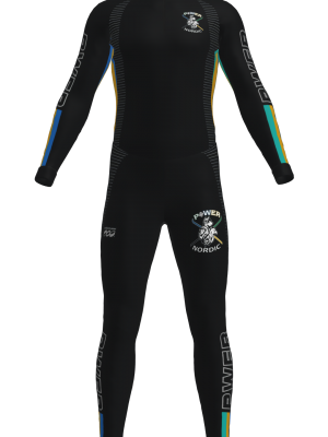 Podiumwear Unisex Silver Two-Piece Race Suit