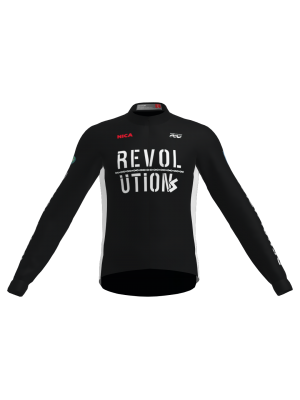 Podiumwear Men's Gold Merino Wool Long Sleeve Jersey
