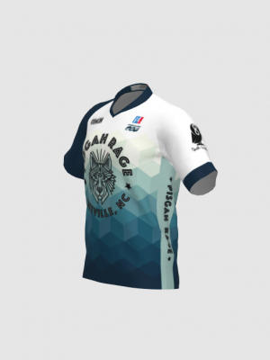 Podiumwear Men's Silver Short Sleeve MTB Jersey - New Fabric 2025!