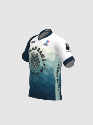 Podiumwear Men's Silver Short Sleeve MTB Jersey