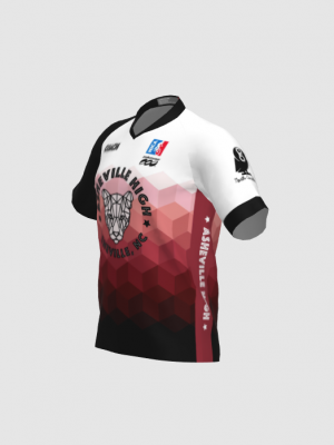 Podiumwear Men's Silver Short Sleeve MTB Jersey - New Fabric 2025!