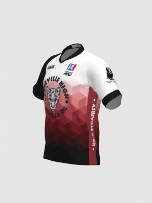 Podiumwear Men's Silver Short Sleeve MTB Jersey